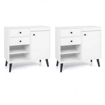 Two 31 Inch Buffet Cabinets with Drawers