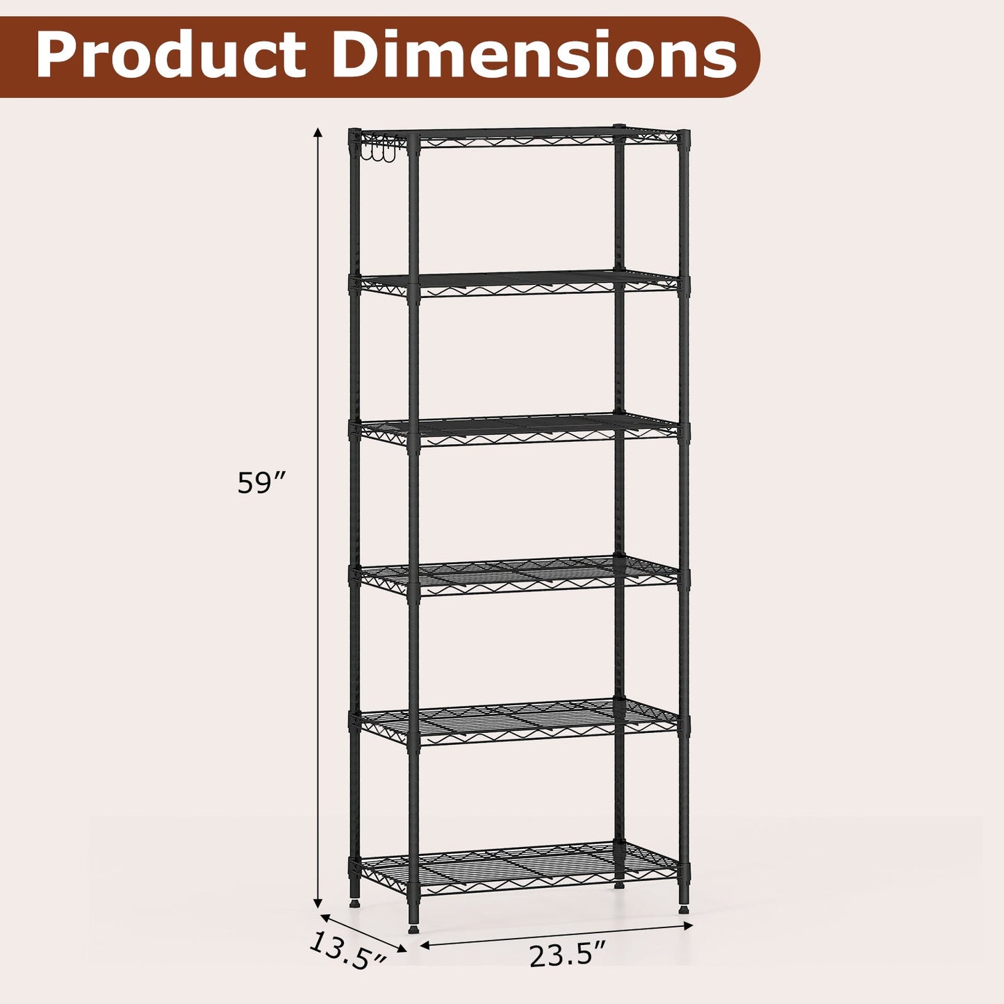 Set of 2 4-Tier Metal Storage Shelving Unit with V-Shaped Wire Rack and 1000 LBS Capacity-Black