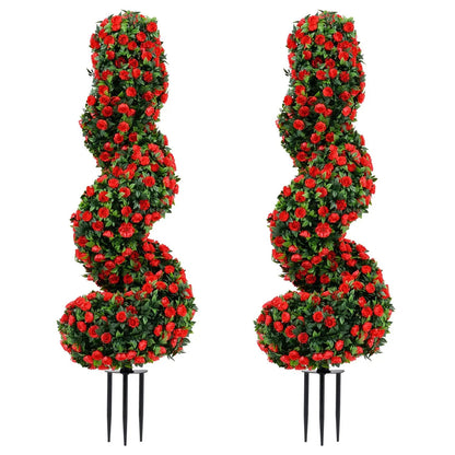 Artificial Spiral Topiary Trees 36 in with Spikes