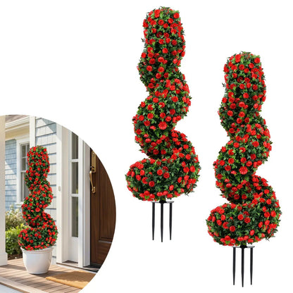 Artificial Spiral Topiary Trees 36 in with Spikes