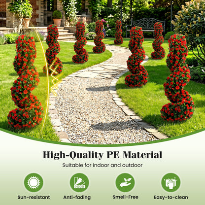 Artificial Spiral Topiary Trees 36 in with Spikes