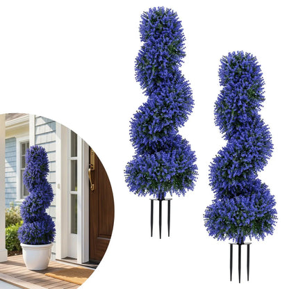 Artificial Spiral Topiary Trees 36 in with Spikes