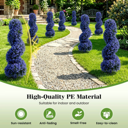 Artificial Spiral Topiary Trees 36 in with Spikes