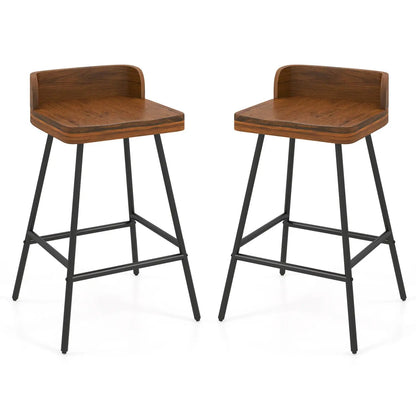 Counter Height Bar Stool Set with Footrest