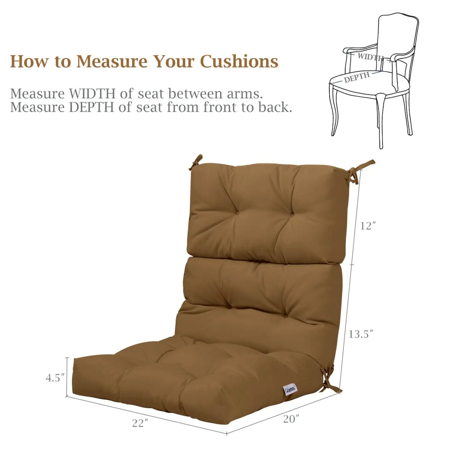 High Back Chair Cushions With Adjustable Height