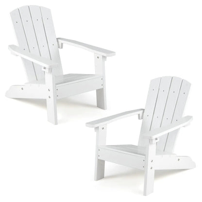 Two Kid Adirondack Chairs with High Backrest