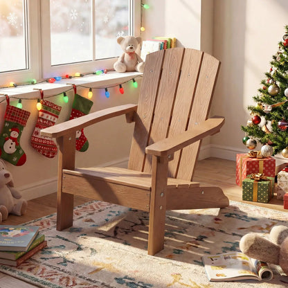 Two Kid Adirondack Chairs with High Backrest