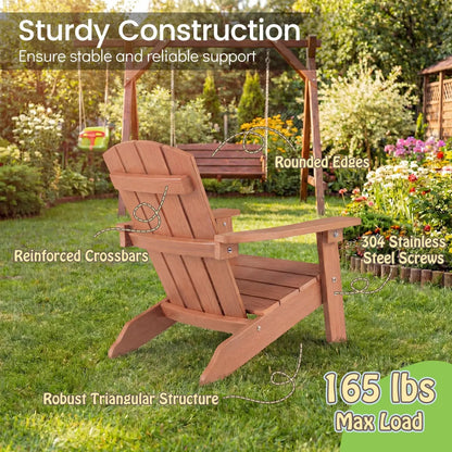 Two Kid Adirondack Chairs with High Backrest