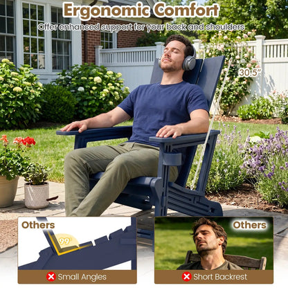Adirondack Chairs Set of 2 with Cup Holders