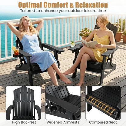 Folding Adirondack Chairs with Adjustable Back