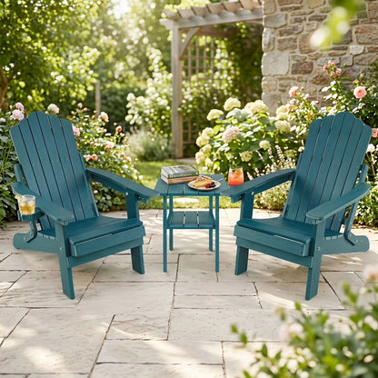 Folding Adirondack Chairs with Adjustable Back