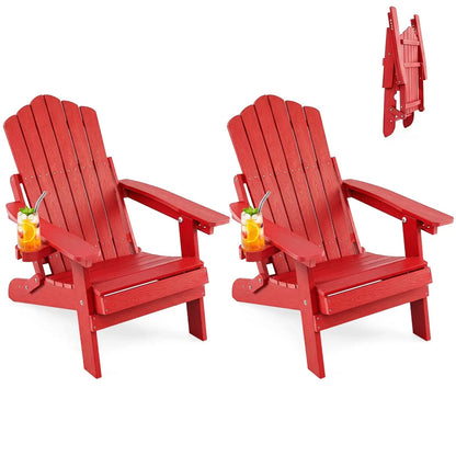Folding Adirondack Chairs with Adjustable Back