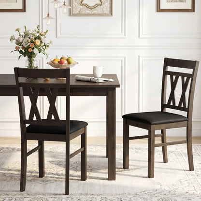 Upholstered Dining Chairs Set Of 2 Linen Gray