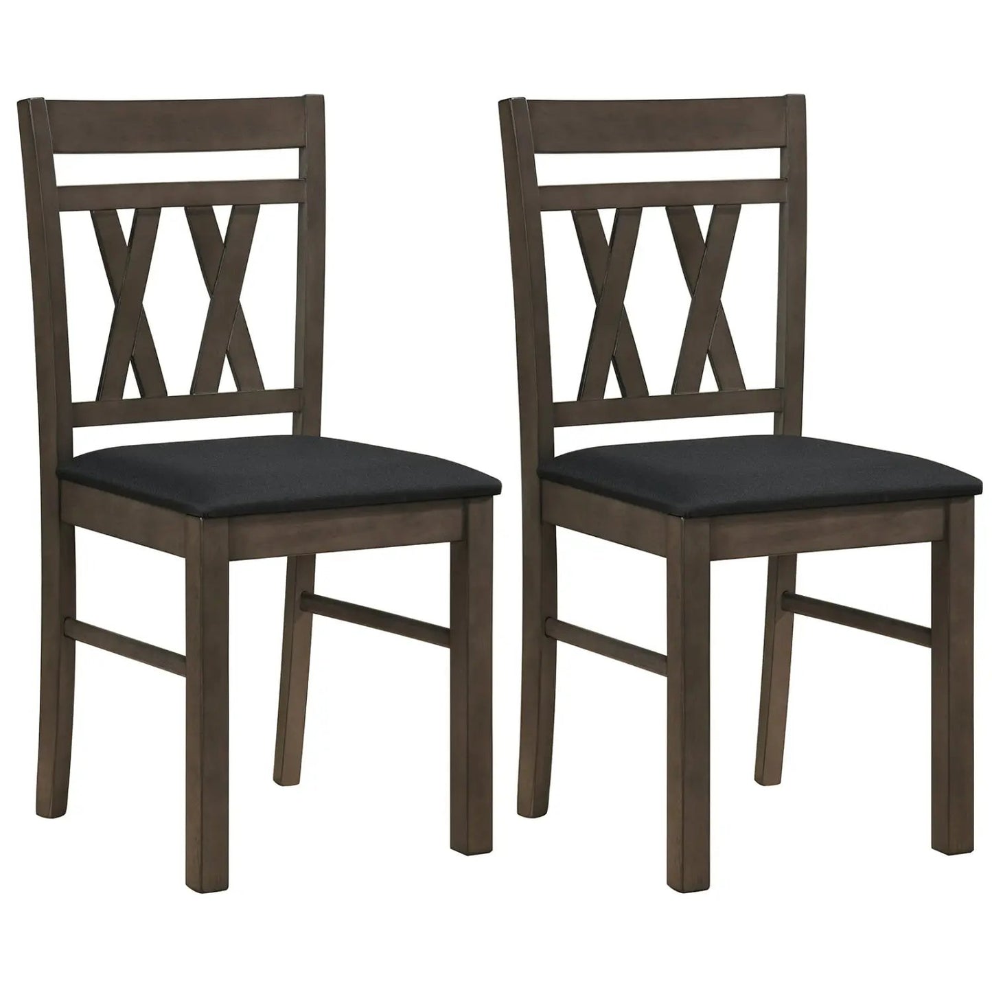 Upholstered Dining Chairs Set Of 2 Linen Gray