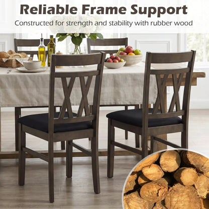 Upholstered Dining Chairs Set Of 2 Linen Gray