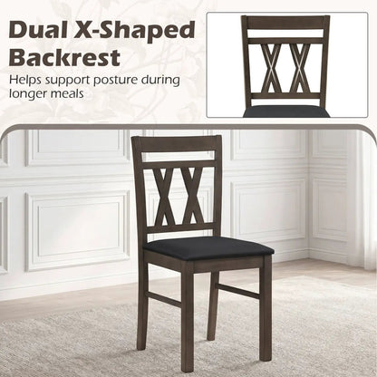 Upholstered Dining Chairs Set Of 2 Linen Gray