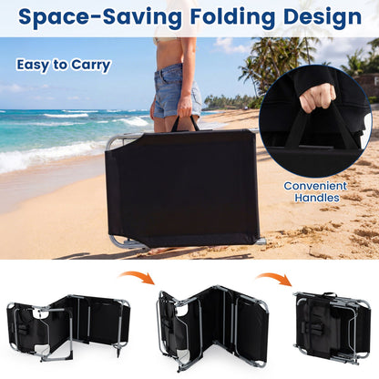 Adjustable Tanning Chaise Lounge With Face Hole