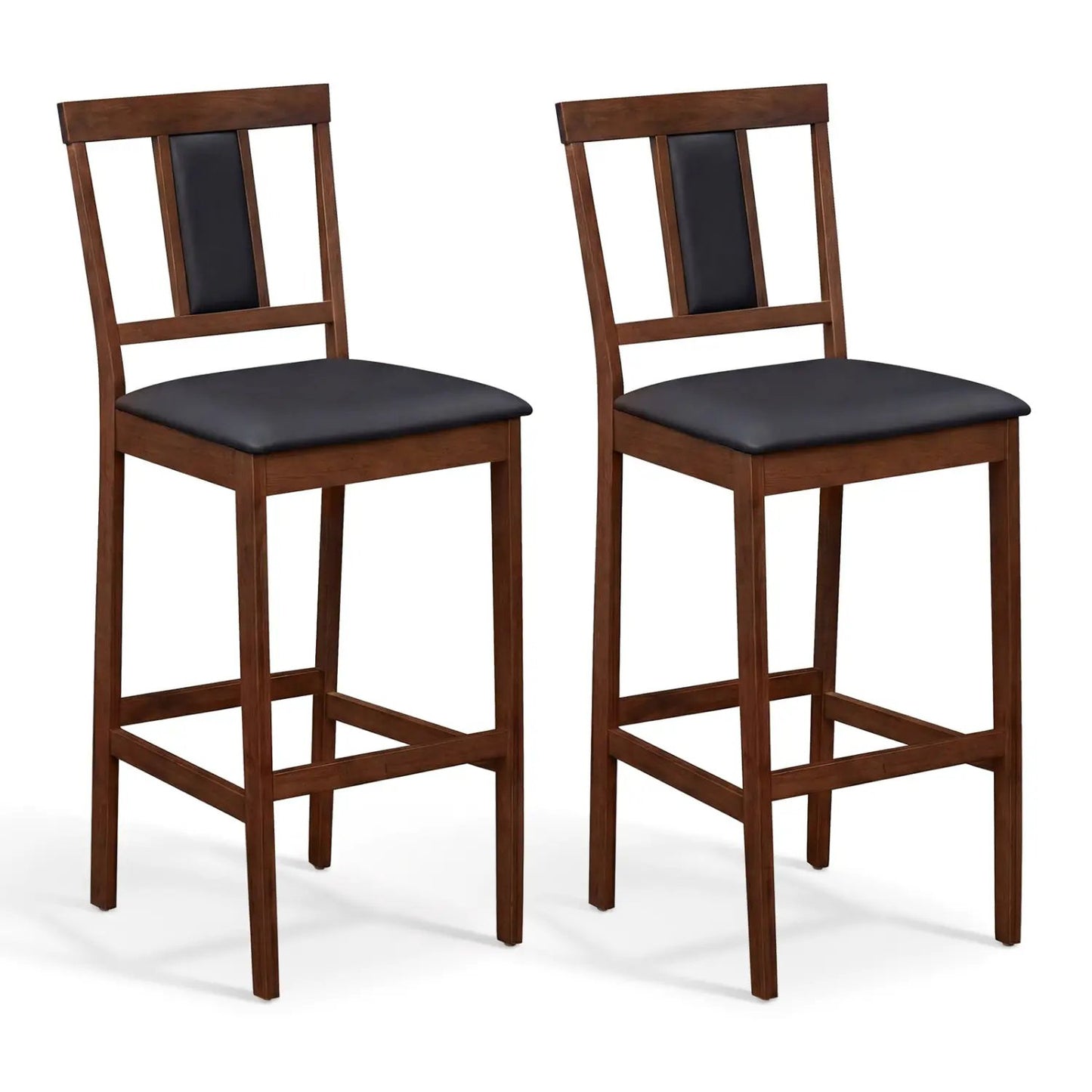 Set of 2 Upholstered Barstools 29.5 Inch Height