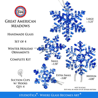 Copo de nieve de cristal hecho a mano - American Meadows - by studioTica