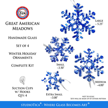 Copo de nieve de cristal hecho a mano - American Meadows - by studioTica