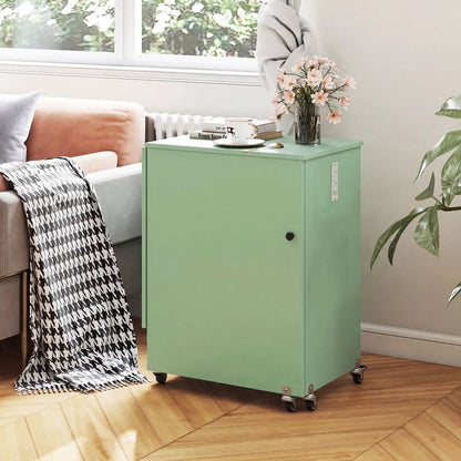 Folding Sewing Table with Charging Station