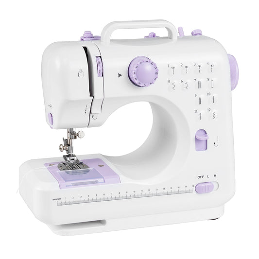 Sewing Machine for Beginners Mini Sewing Machine with 12 Built-in Stitches - Tampa Home & Garden Store