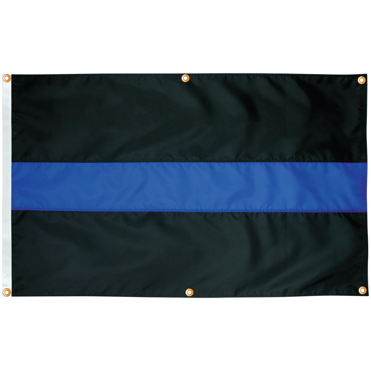 Sewn Thin Blue Line Flag (Original Design) with Grommets Along Edges for Wall Hanging - Tampa Home & Garden Store