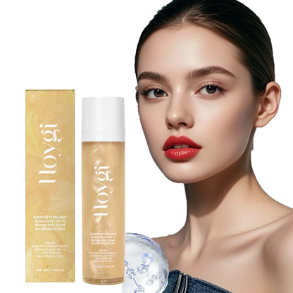 Spf 50+ makeup setting spray oil control face mist Silcy Skin with two bottles packaging on Tampa Home & Garden Store