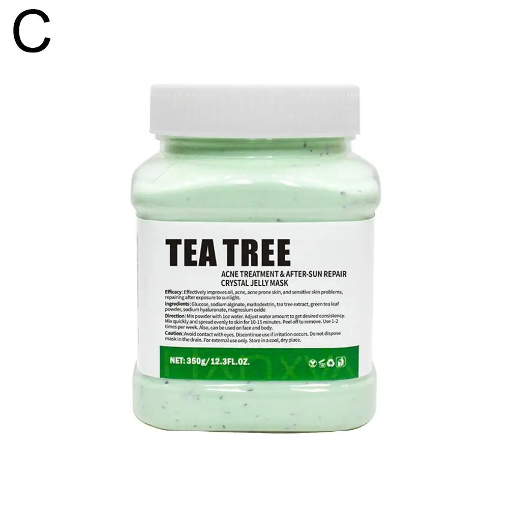 Tea Tree jelly mask jar with white cap and light green gel on Tampa Home & Garden Store