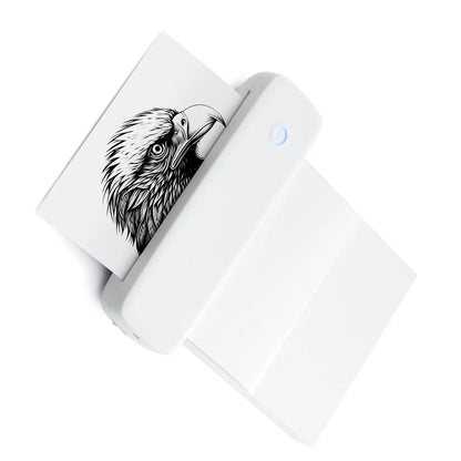 Portable Bluetooth label printer by UpTrend Deals, with blue LED, prints eagle label on Tampa Home & Garden Store