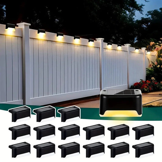 Outdoor Solar Deck Lights – Waterproof LED Fence & Step Lamps for Yard & Pathway - Tampa Home & Garden Store