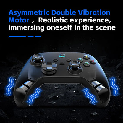 G6 wireless game controller with Hall trigger and joystick, black with blue LEDs, FLIPSTYLEZLLC on Tampa Home & Garden Store