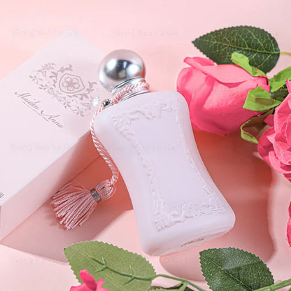 Silcy Skin 75ml pink frosted fragrance bottle with embossed floral design and pink tassel on Tampa Home & Garden Store