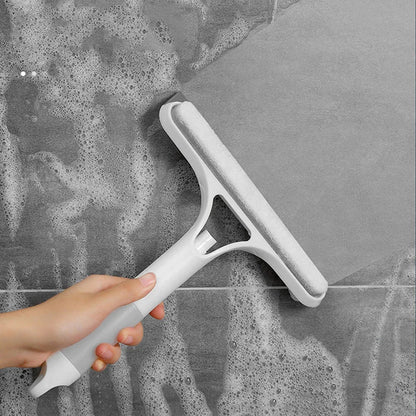 UpTrend Deals 3-in-1 window cleaning squeegee with spray bottle & microfiber scrubber in white on Tampa Home & Garden Store