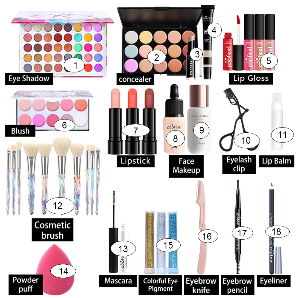 Silcy Skin all-in-one makeup kit with eyeshadow, concealer, lip gloss, blush, lipstick on Tampa Home & Garden Store