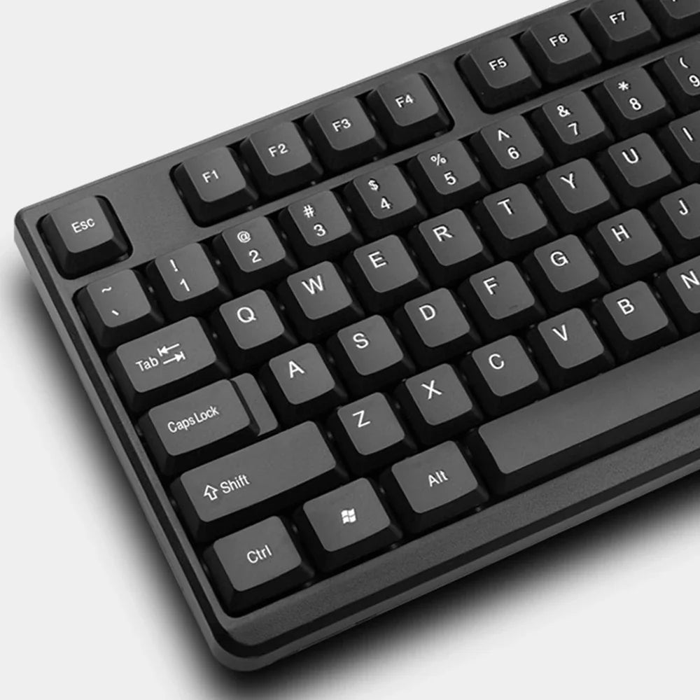 Wired USB keyboard in dark gray with black keys, compact office keyboard on Tampa Home & Garden Store