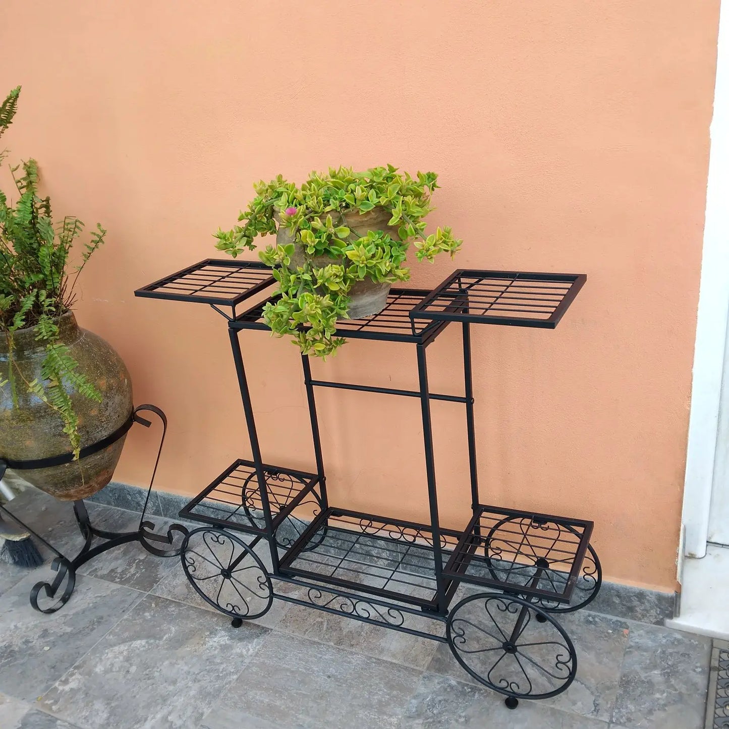 Six Tier Metal Planter Stand and Display Rack
