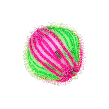 Pet hair remover laundry ball Stevvex, pink and green reusable lint catcher for washing machines on Tampa Home & Garden Store