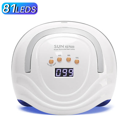 Sun x27 MAX UV LED Nail Lamp white round home salon nail curing device with 81 LEDs on Tampa Home & Garden Store