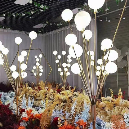 DecorBites LED Apple Tree Ball Lights on gold stems with white globe bulbs for party decor on Tampa Home & Garden Store