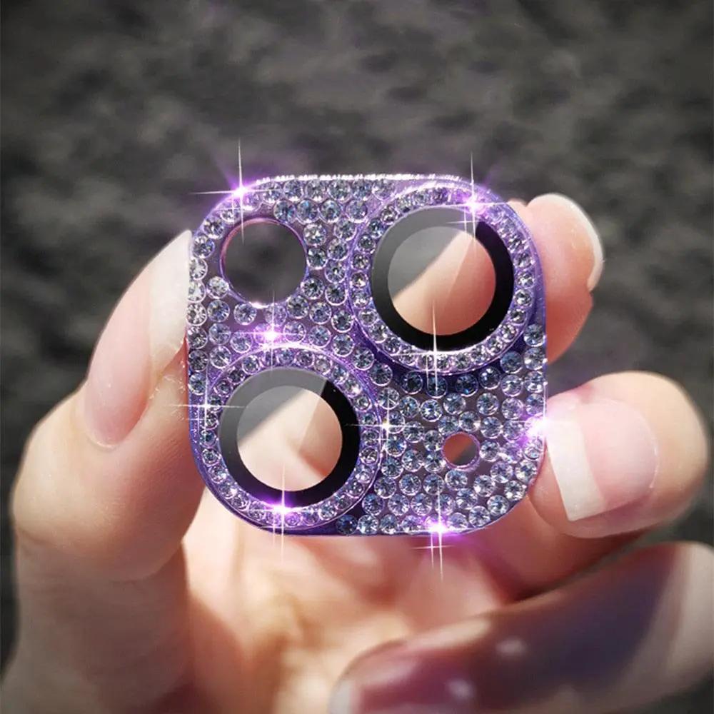 Diamond Metal Camera Lens Protector for IPhone