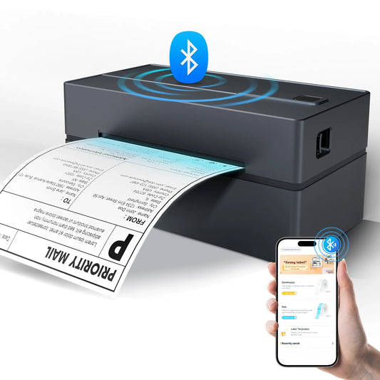 Wireless 4x6 Thermal Shipping Label Printer 300DPI Bluetooth WiFi Small Business - Tampa Home & Garden Store
