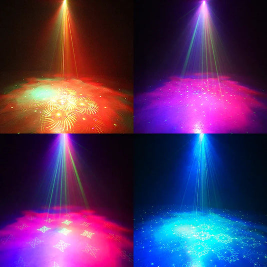 USB Laser Party Light Mini Projector 60 Patterns Sound Activated Disco Decor - Tampa Home & Garden Store