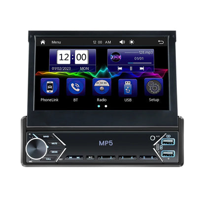 1-DIN 7 retractable car stereo MP5 with CarPlay touchscreen, black finish by UpTrend Deals on Tampa Home & Garden Store