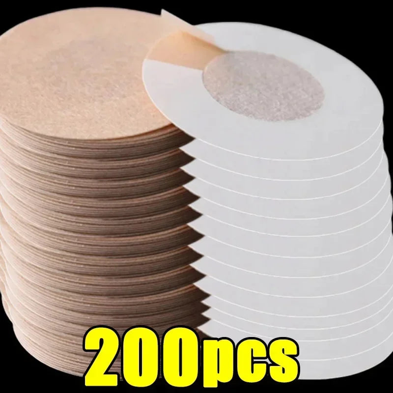 Nipple cover stickers 200pcs beige skin-tone and white round pasties self-adhesive Silcy Skin on Tampa Home & Garden Store