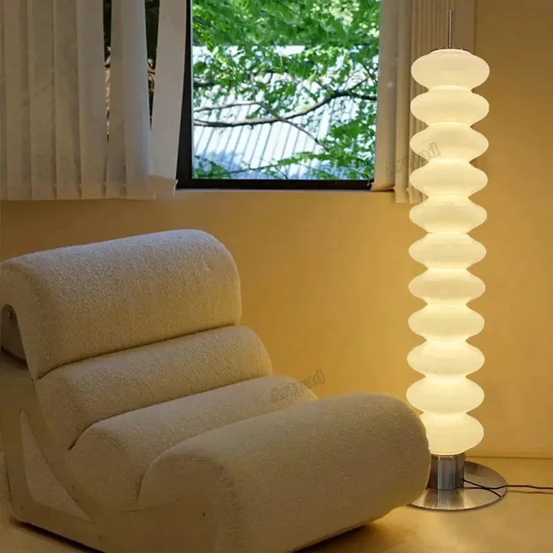 DecorBites Gourd Glass Floor Lamp Nordic