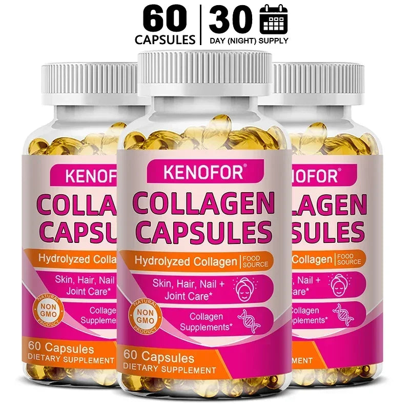 Kenofor collagen capsules trio, hydrolyzed for skin and joints, 60 capsules on Tampa on Tampa Home & Garden Store