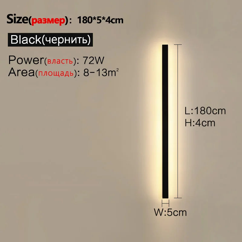 Modern Waterproof Led Wall Light For Outdoor