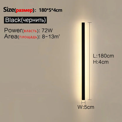 Modern Waterproof Led Wall Light For Outdoor