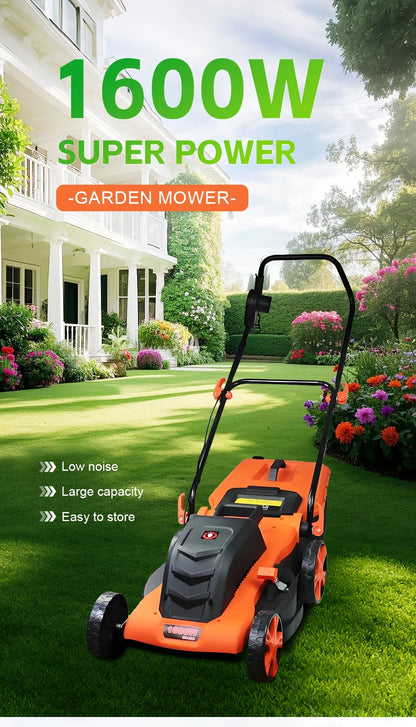 Handheld electric weeder and lawn trimmer, cordless brushless garden tool in orange and black on Tampa Home & Garden Store
